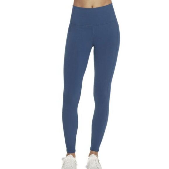 SKECHERS GoStretch Luxe Tight Womens Size M (6-8) Workout Teal Blue Leggings NWT - Picture 5 of 10